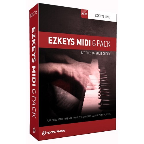 Toontrack EZkeys MIDI 6 Pack Bundle (6 midi of your  choice)