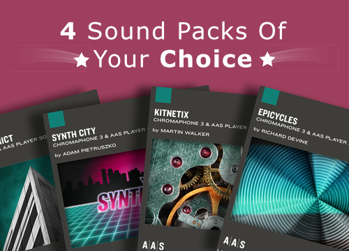 AAS Applied Acoustics Systems 4 Sound Packs Chromaphone 3 & Plаyеr