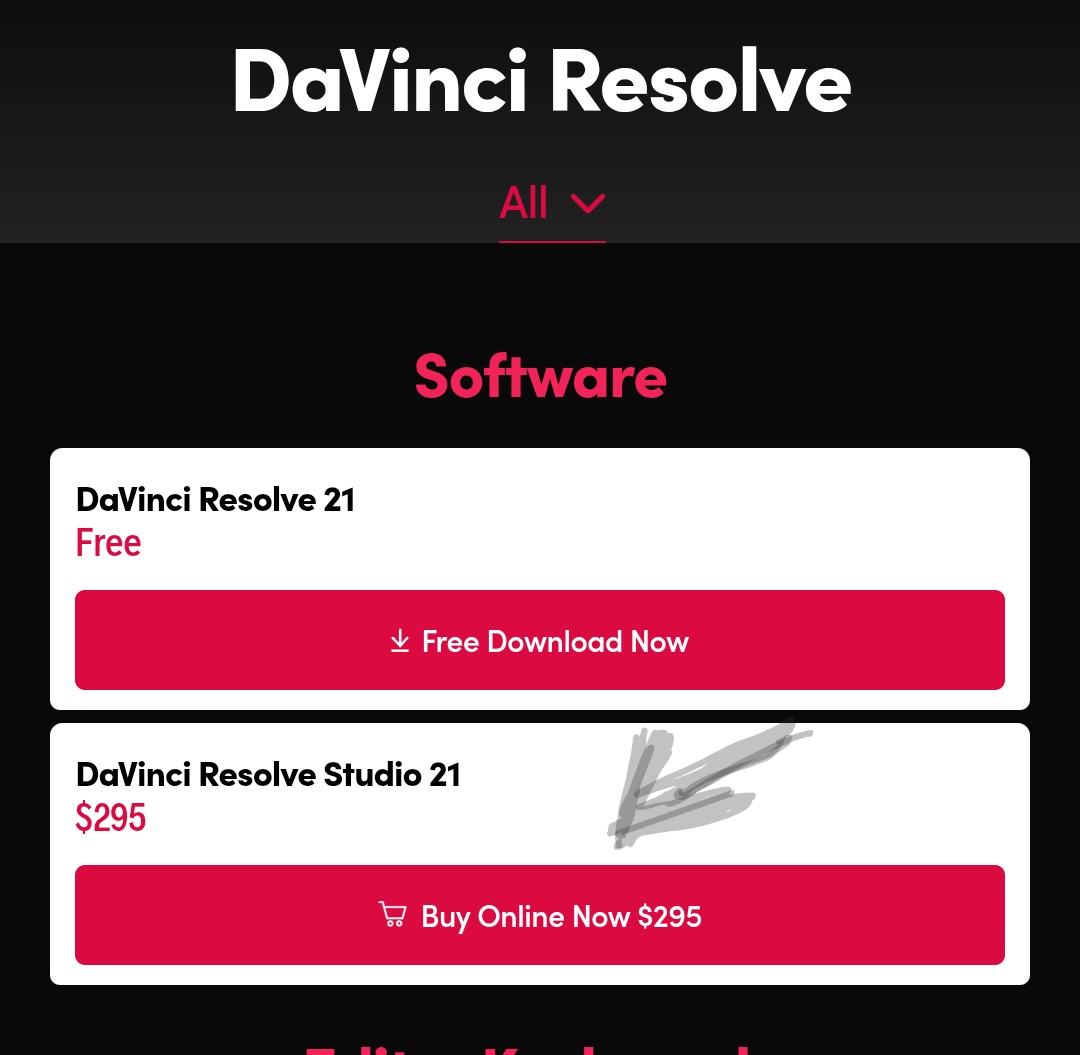 Blackmagic Davinci resolve studio