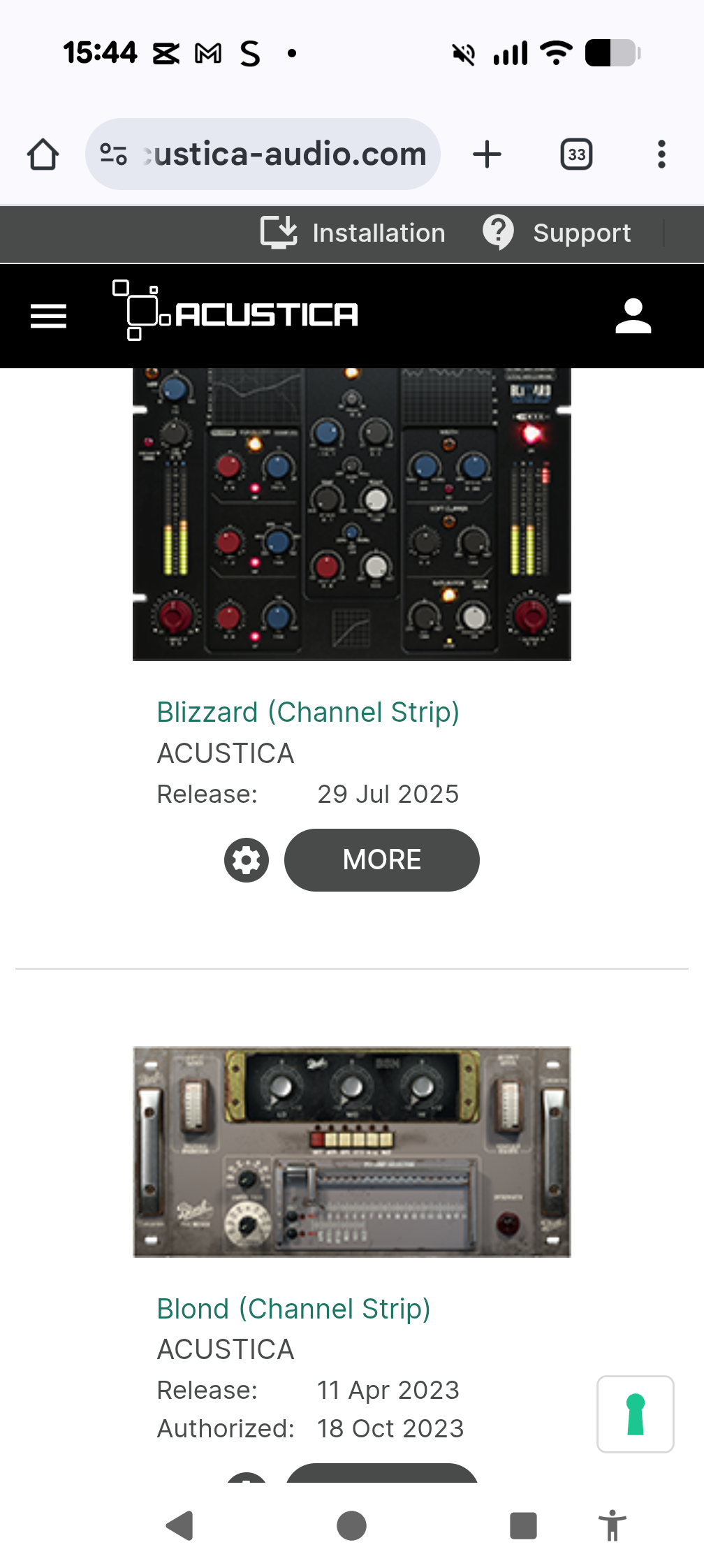 Acustica Audio My entire Acustica collection