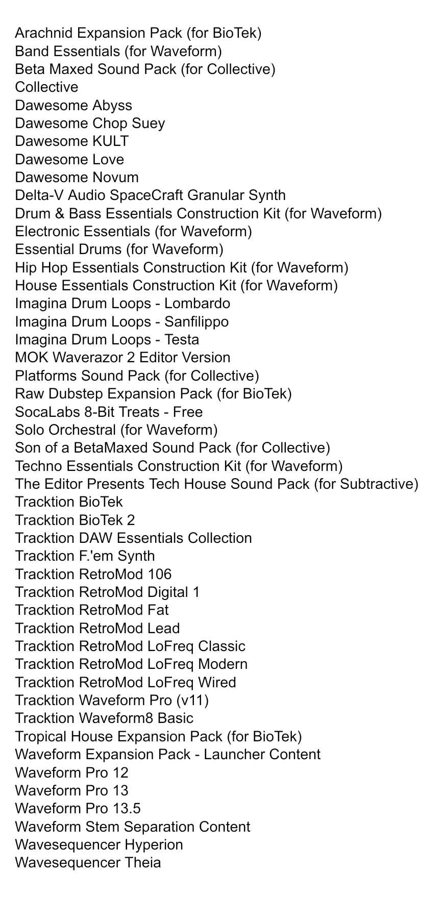 Tracktion Account Takeover. inc Waveform 13.5