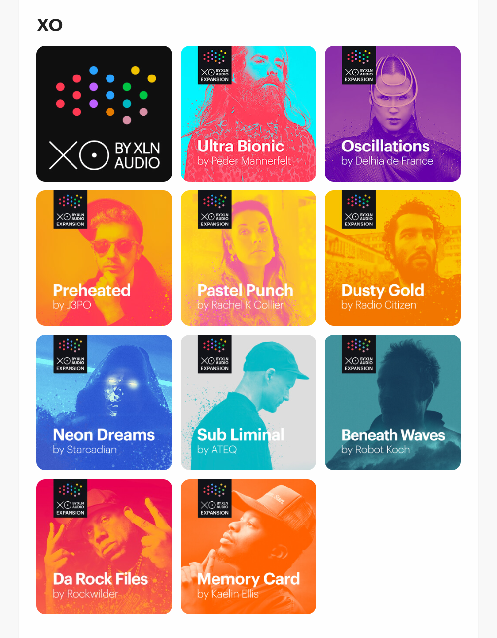 XLN Audio XO + 10 Expansions