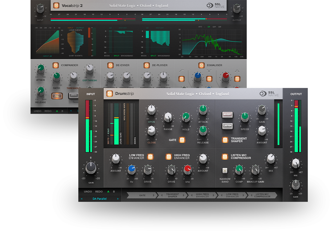 Solid State Logic SSL Native VocalStrip 2 and Drumstrip