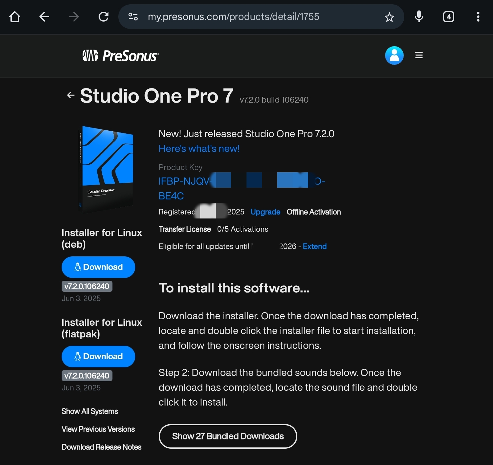 Presonus Studio One 7.2 Professional