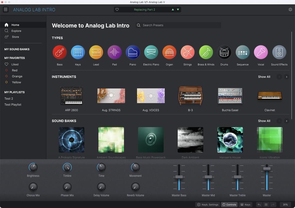 Arturia Analog Lab Intro