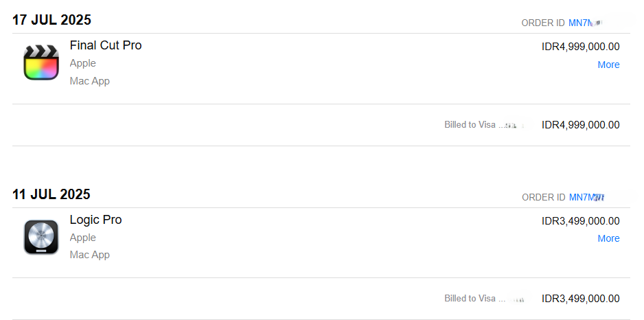 Apple Logic Pro + Final Cut Pro (Account)
