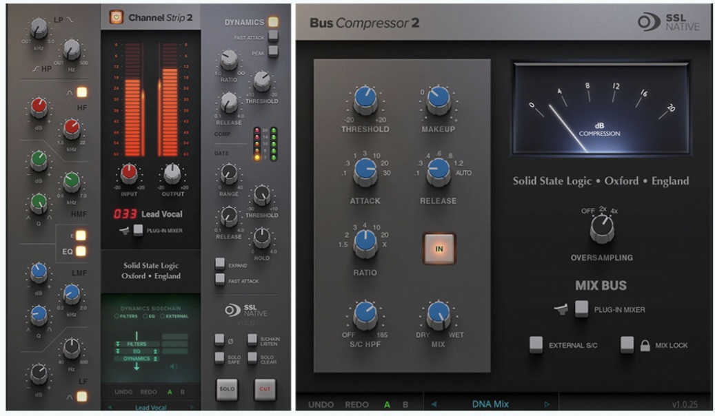 Solid State Logic SSL Native Essentials Bundle Bus Comp 2 & Chanel S
