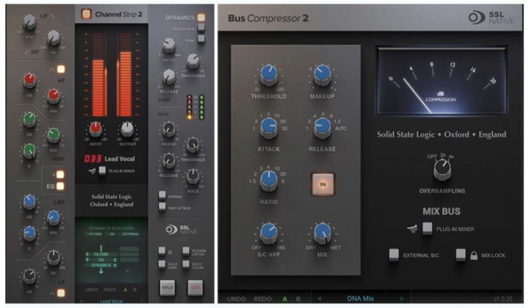 Solid State Logic SSL Native Essentials Bundle Bus Comp 2 & Chanel S