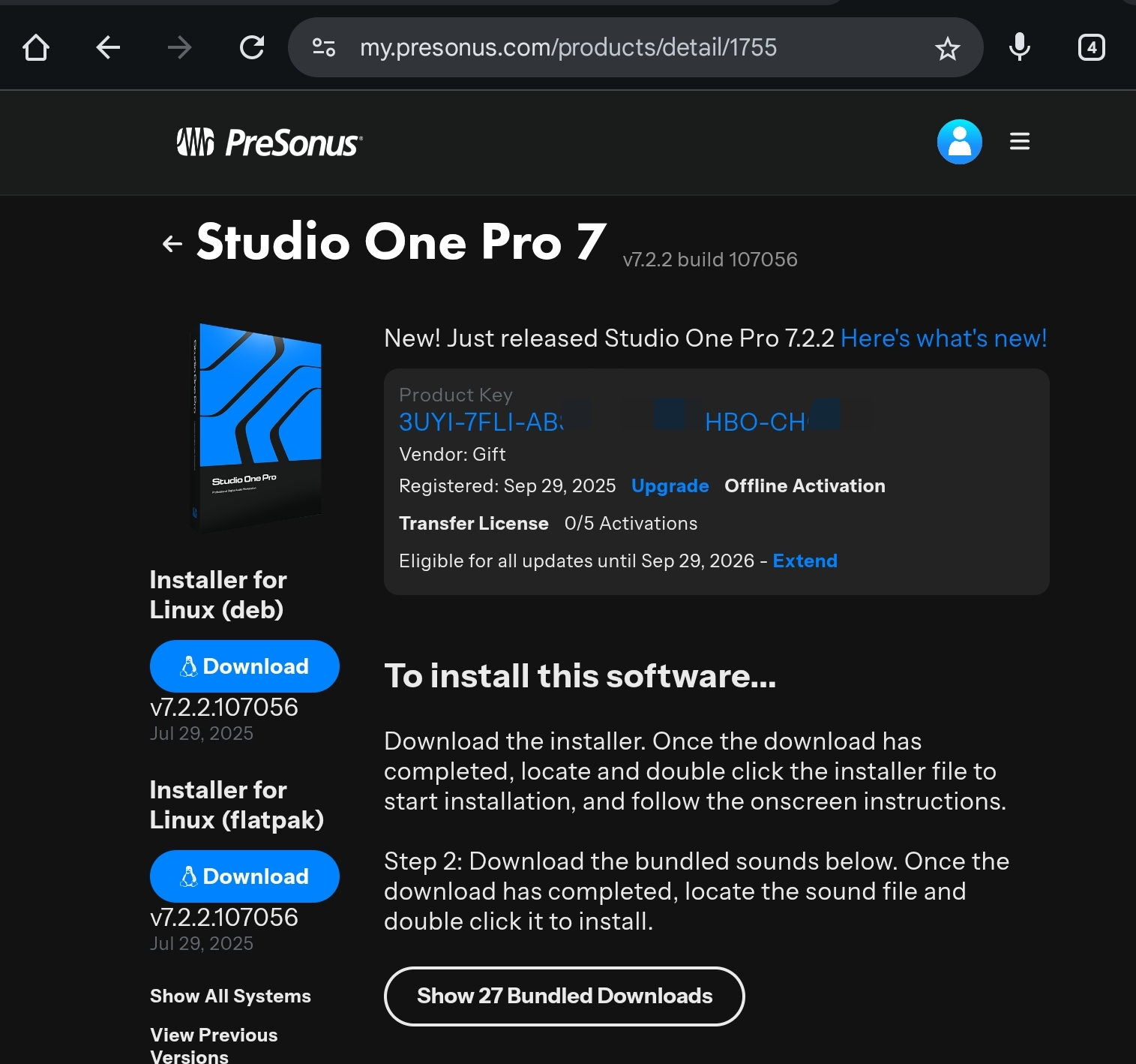 Presonus Studio One 7.2 Pro