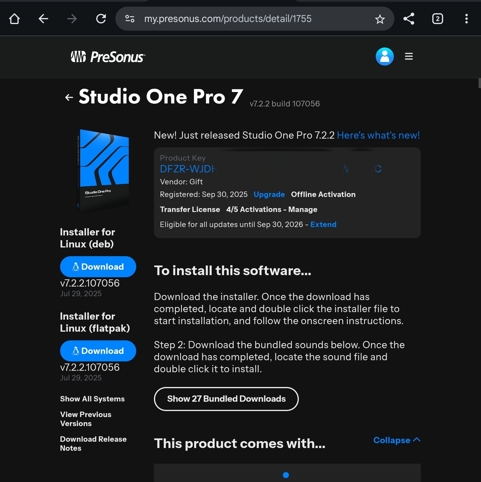 Presonus Studio One 7.2 Pro