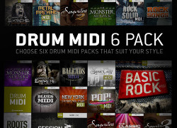 Toontrack 1x Drum Midi Pack of your choice