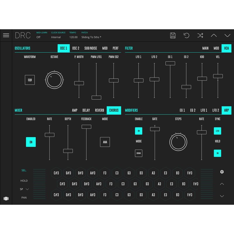 Imaginando DRC Analog-modeled Polysynth with ladder filter