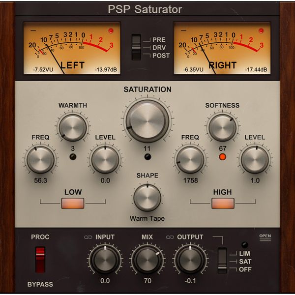 PSP Audioware Saturator Plugin