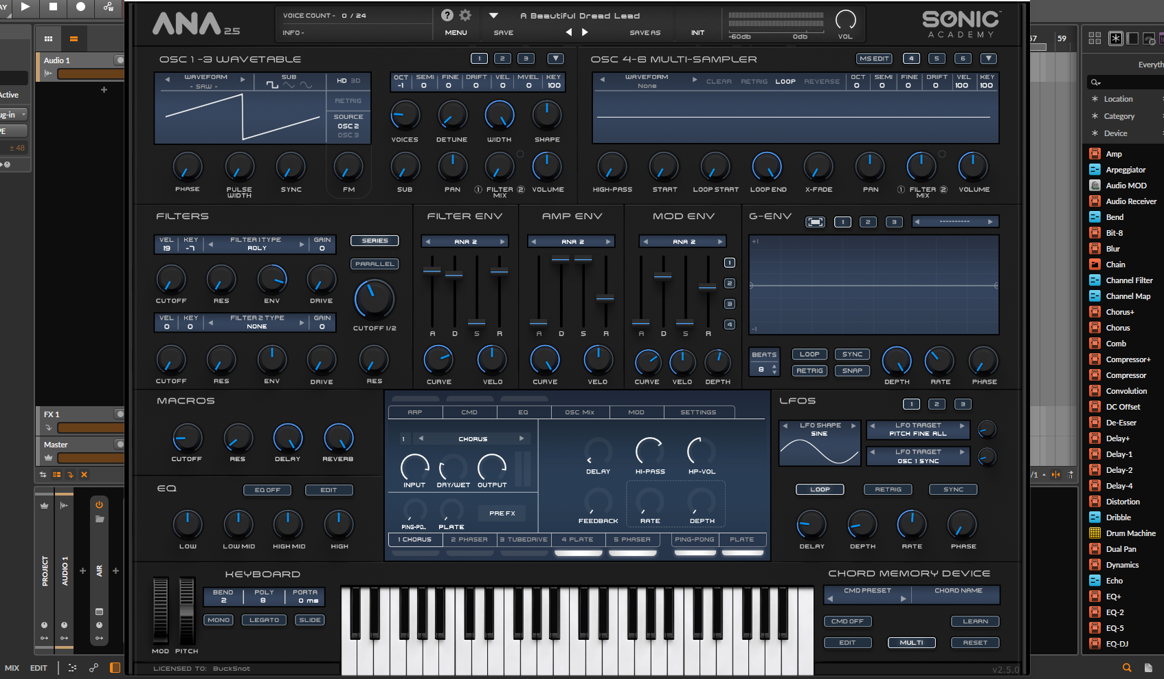 sonic academy ANA 2.5