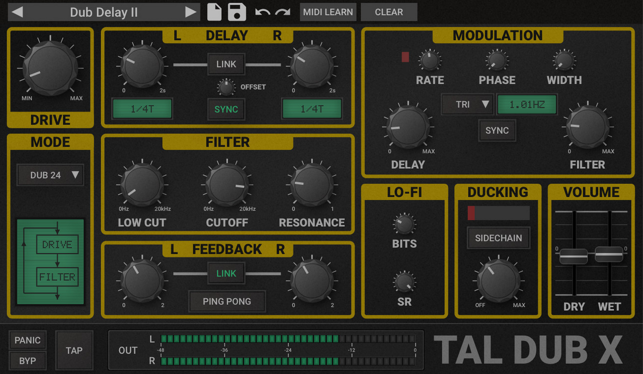 TAL-Togu Audio line TAL-Dub-X