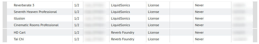 Liquidsonics Bundle of 6 LiquidSonics reverbs