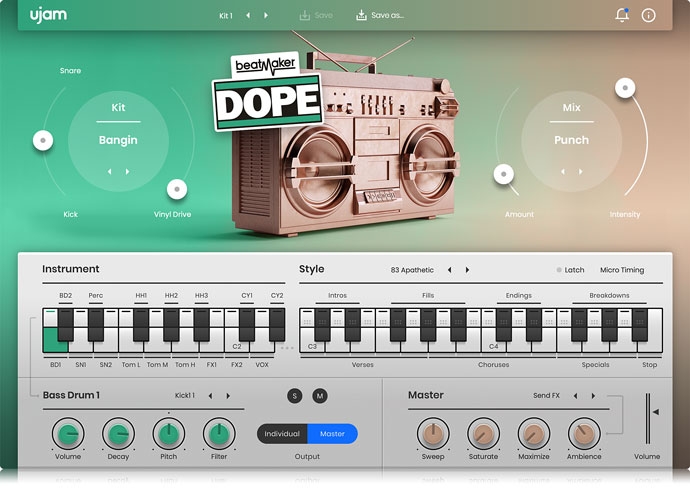 Ujam Beatmaker DOPE (Boom-Bap instrument) 📻