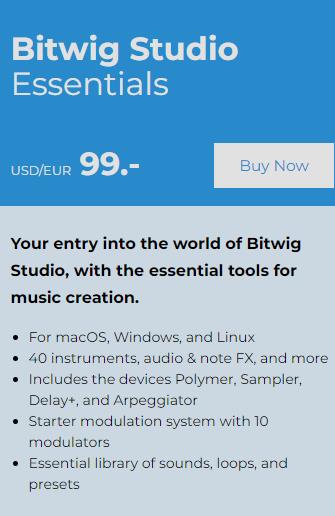 Bitwig Bitwig Studio Essentials（New!）