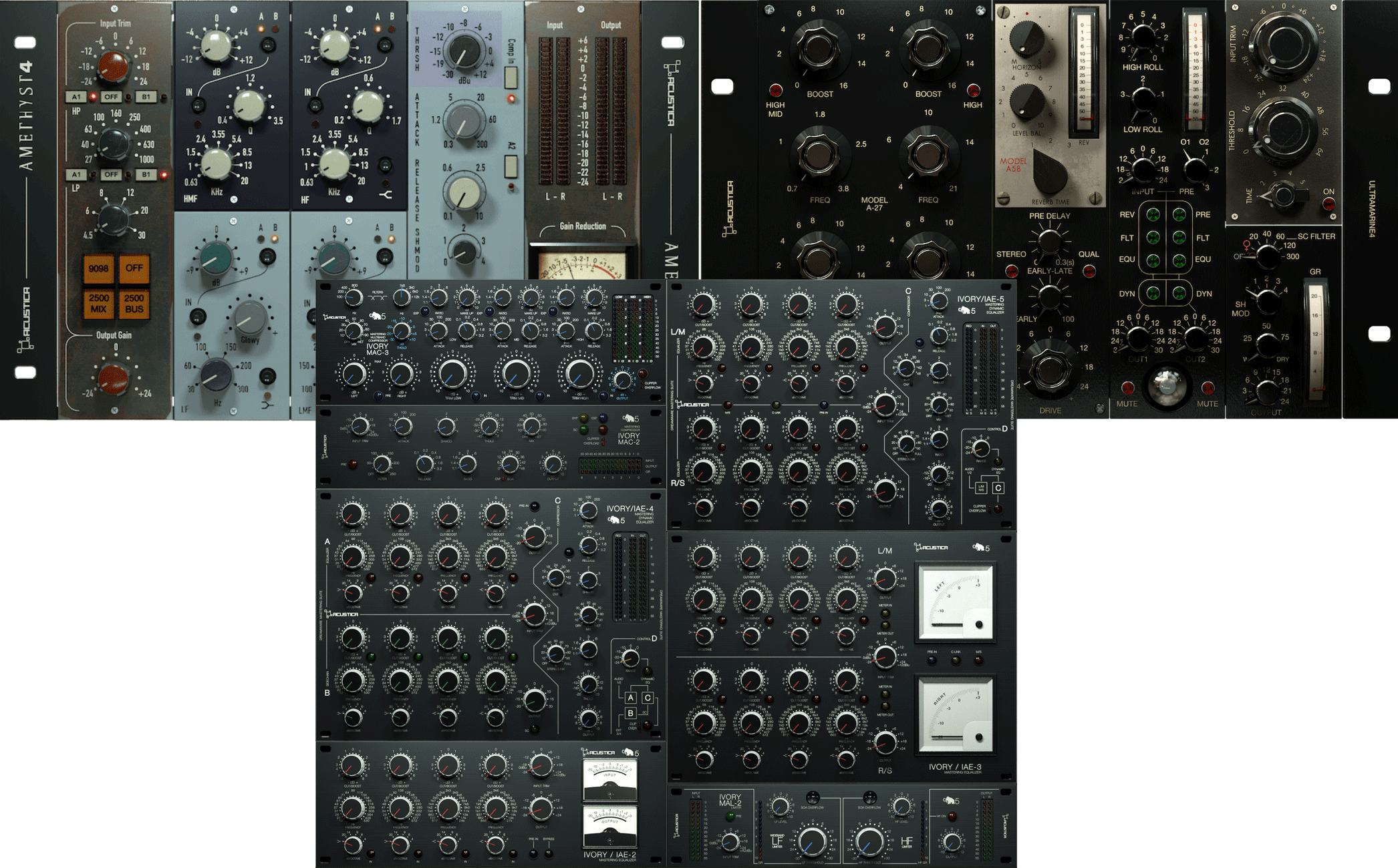 Acustica Audio Amethyst, Ivory & Ultramarine €85 for all 3. 1st h