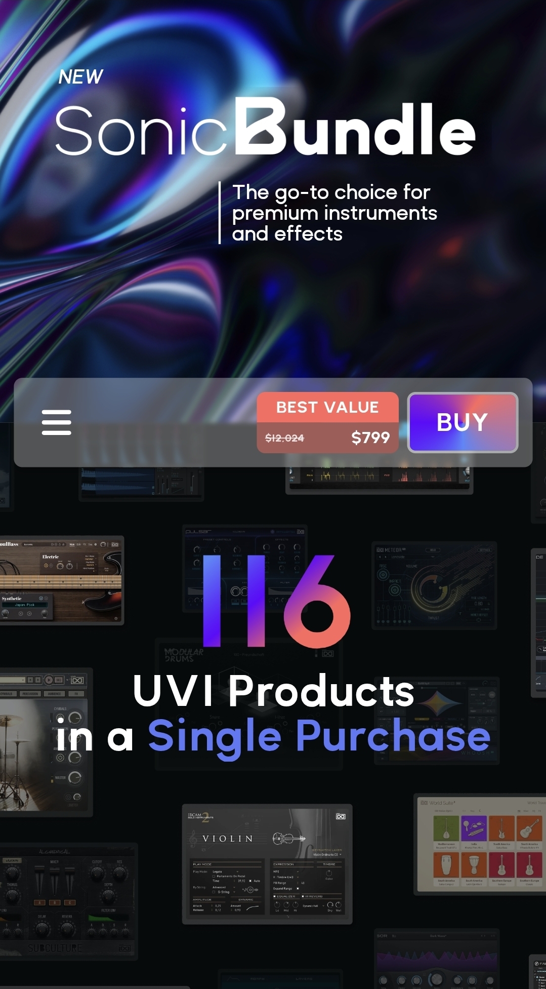 UVI UVI sonic bundle (Includes all 116 products)