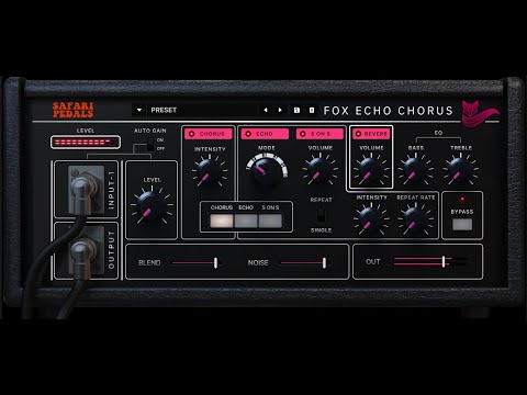 Safari Pedals Fox Echo Chorus 🦊 Tape Echo