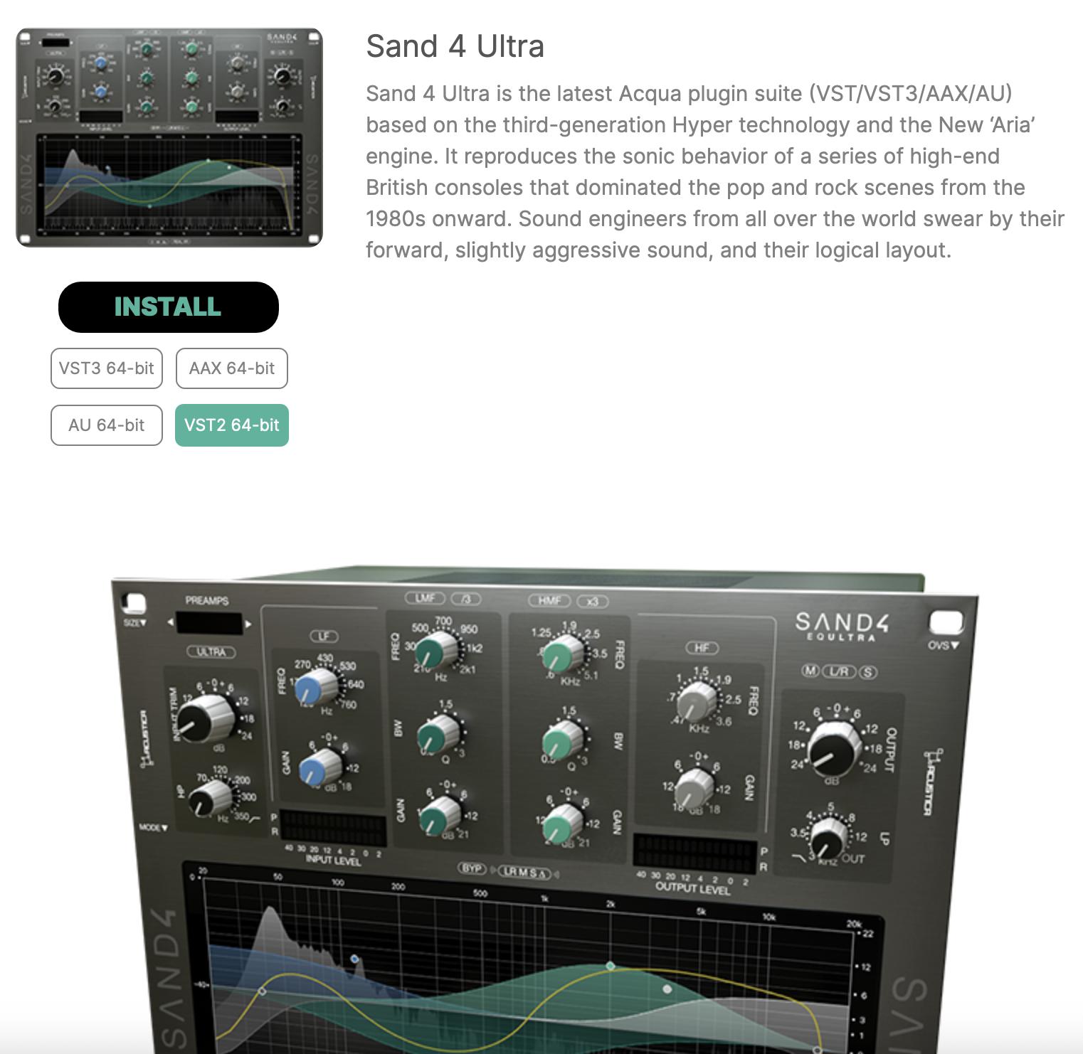 Acustica Audio sand 4
