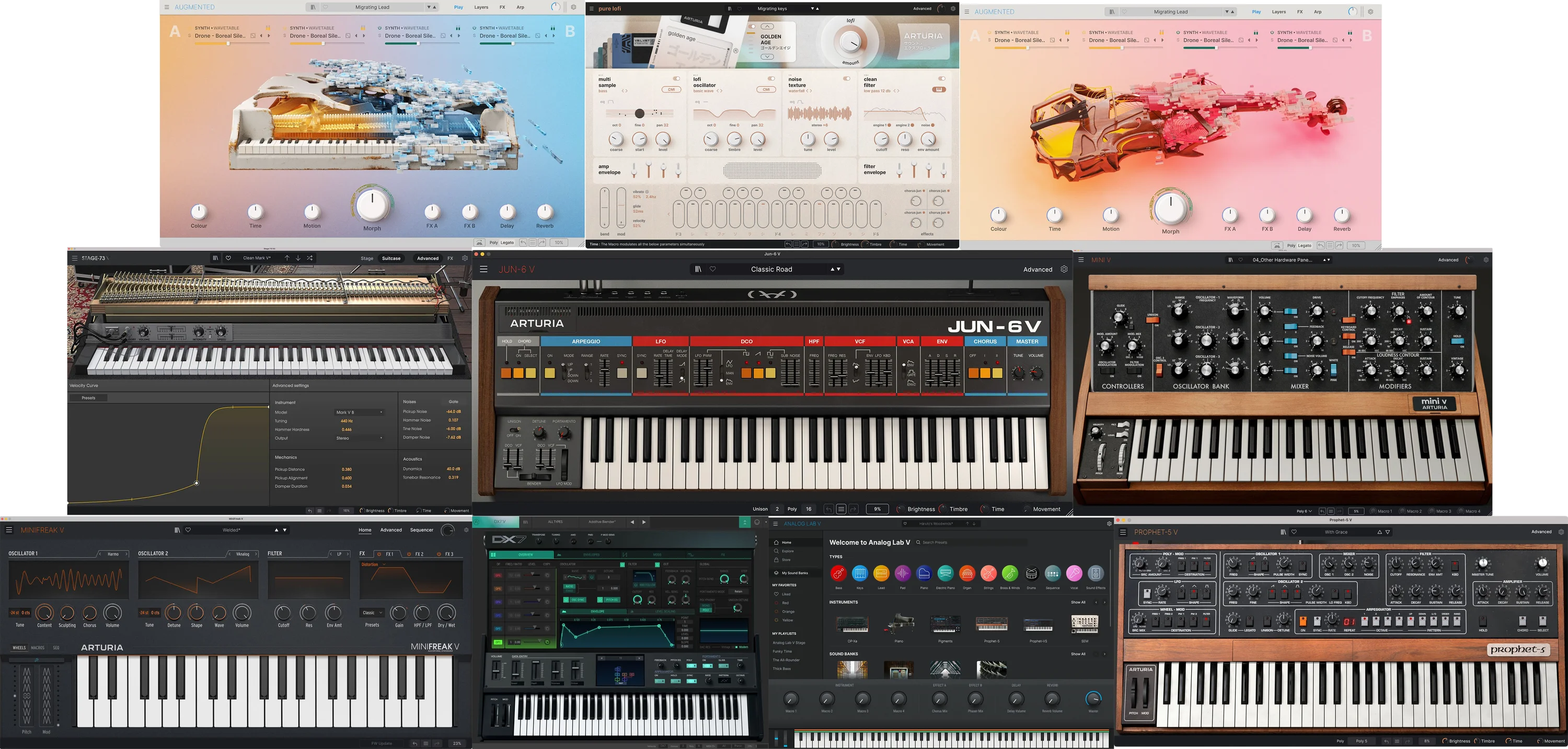 Arturia Arturia software synths; V Collection and others
