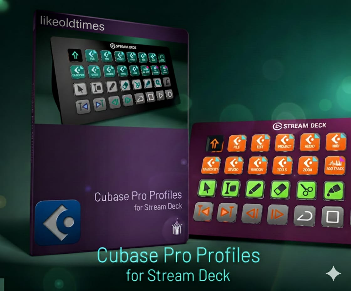Likeoldtimes Cubase Pro Profile Stream Deck v3.2.3