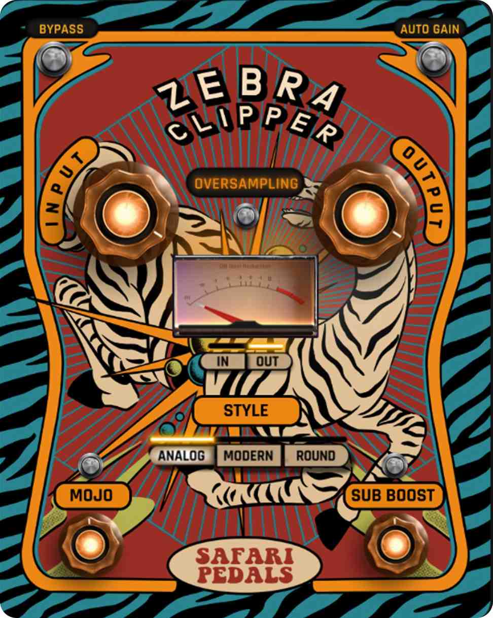 Safari Pedals Zebra Clipper