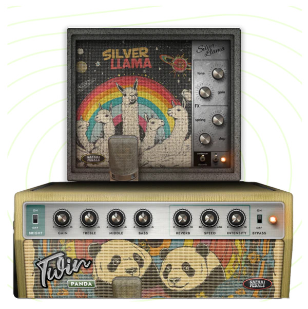 Safari Pedals Silver Llama Amp