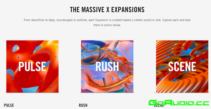 Native Instruments Massive X Scene, Rush & Pulse Expansions