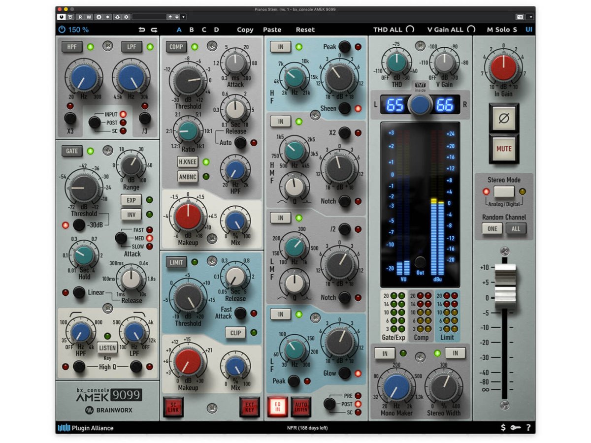 Plugin Alliance Brainworx bx_console AMEK 9099
