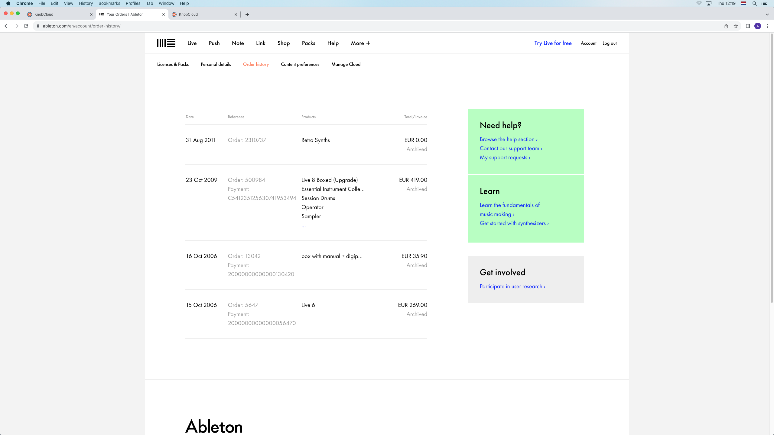 Ableton Ableton Live 8 Suite