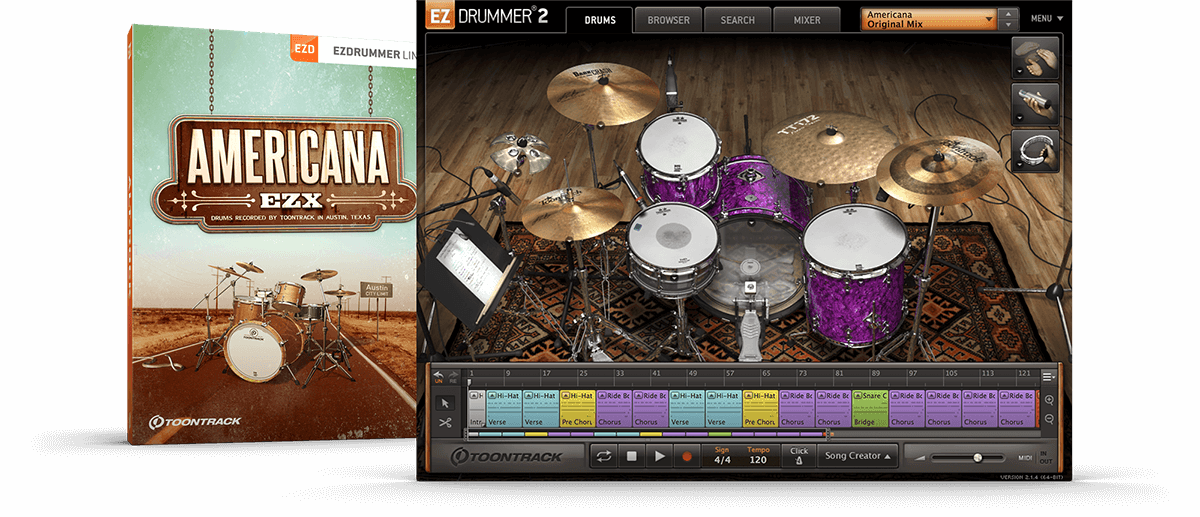 Toontrack EZX - Americana Expansion Pack