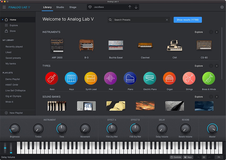 Arturia Analog Lab Pro + sound packs