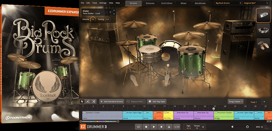 Toontrack Big Rock Drums EZX