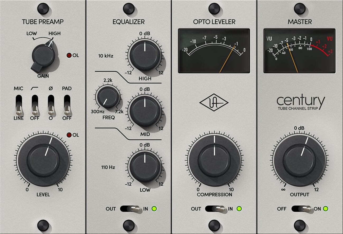 Universal Audio Century Tube Channel Strip | (Latest Version)