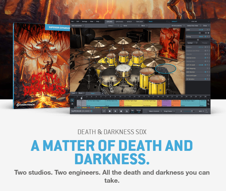 Toontrack Death & Darkness SDX