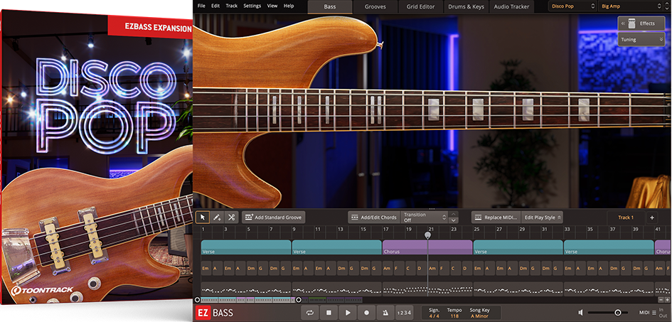 Toontrack Disco Pop EBX - for EZbass