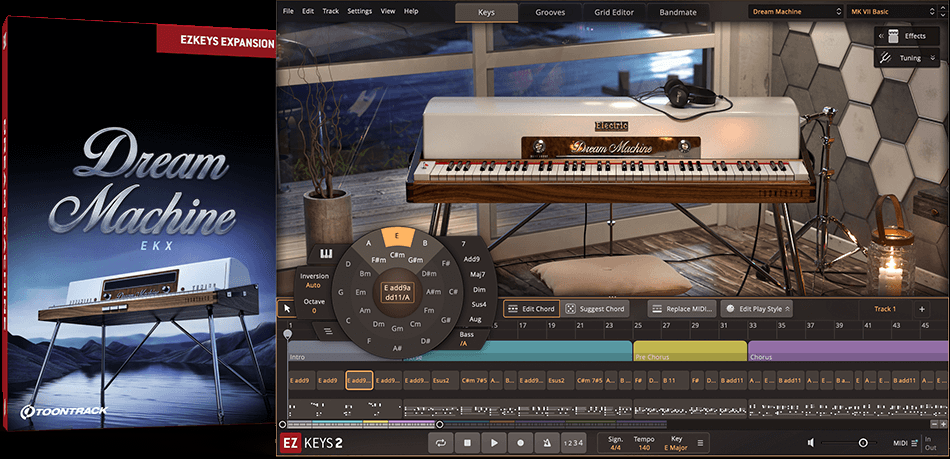 Toontrack Dream Machine EKX - for EZkeys 1 & 2