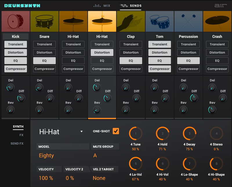 Air Music Tech DrumSynth Drum Designer Synth (Latest Version)