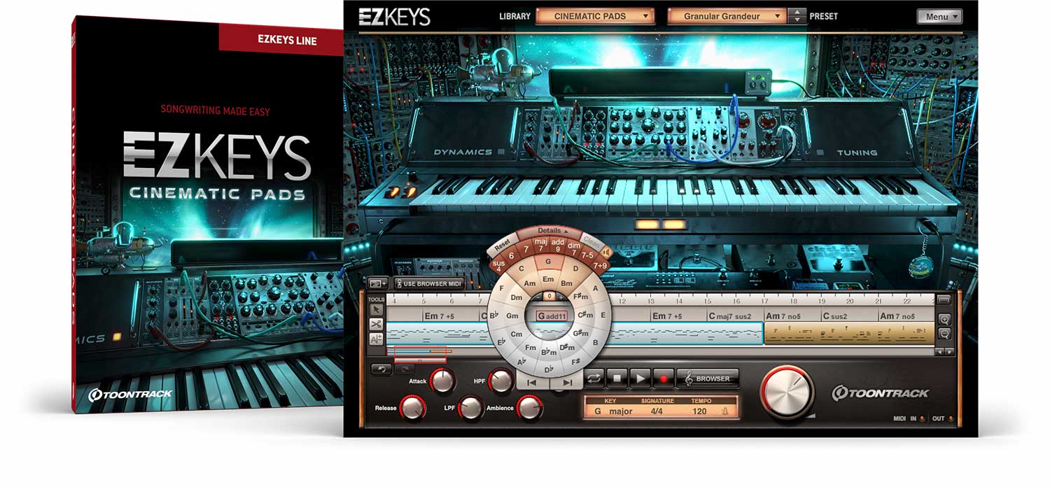 Toontrack EZkeys EKX - Cinematic Pads