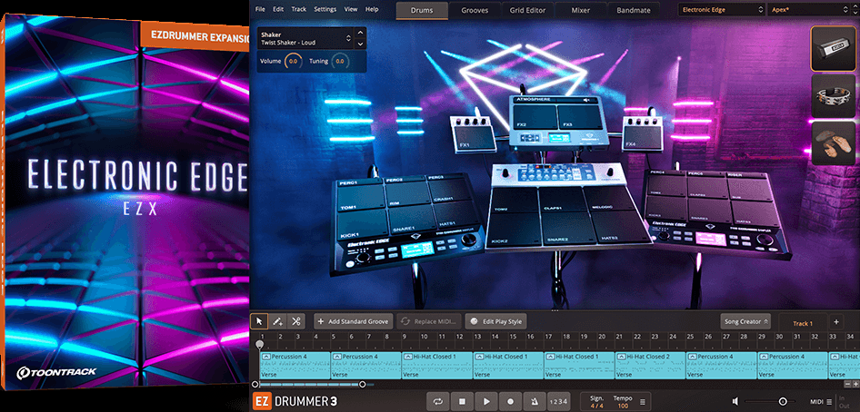Toontrack Electronic Edge EZX