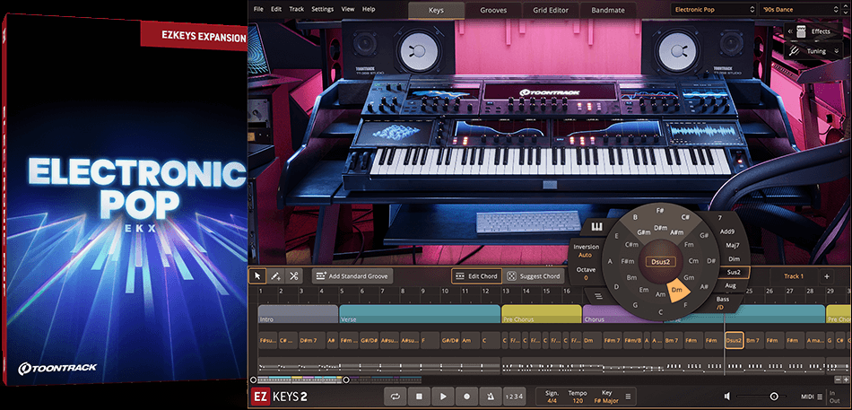 Toontrack Electronic Pop EKX - for EZkeys 1 & 2