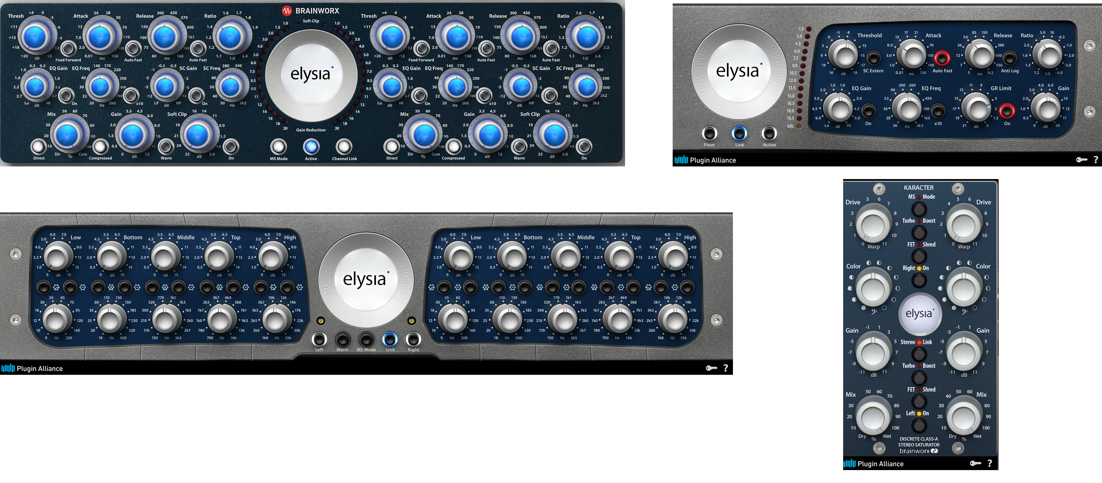 Elysia Compressor, EQ, Saturator