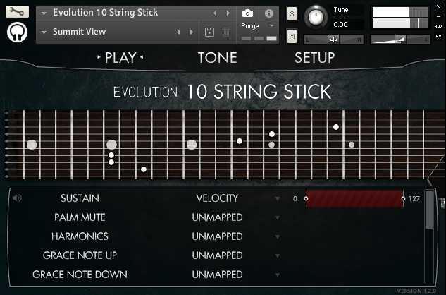 Orange Tree Samples Evolution 10 String Stick