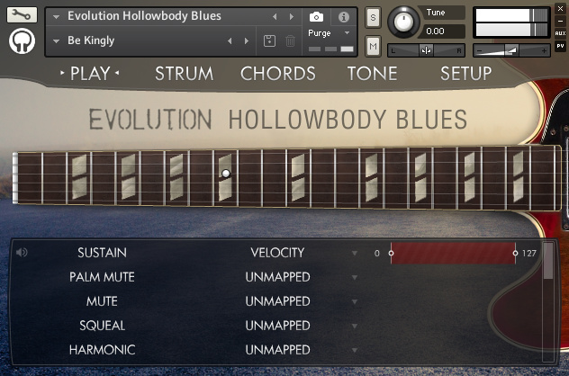 Orange Tree Samples Evolution Hollowbody Blues