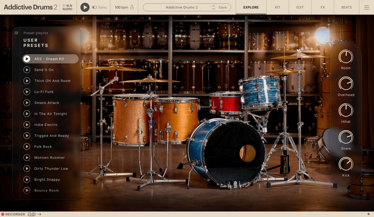 XLN Audio Addictive Drums 2 + Studio Rock ADpack