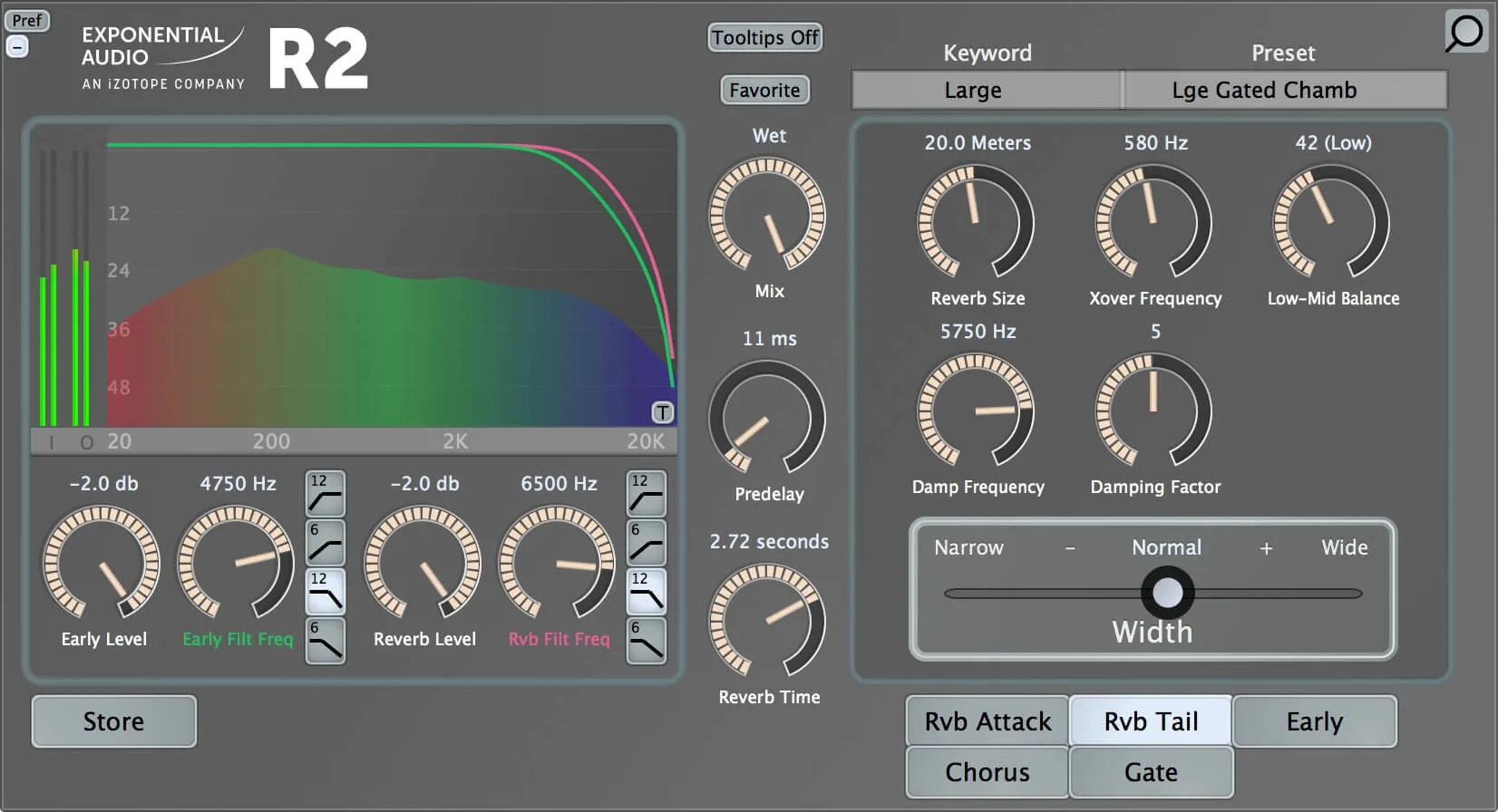 iZotope R2 Stereo Algorithmic Reverb