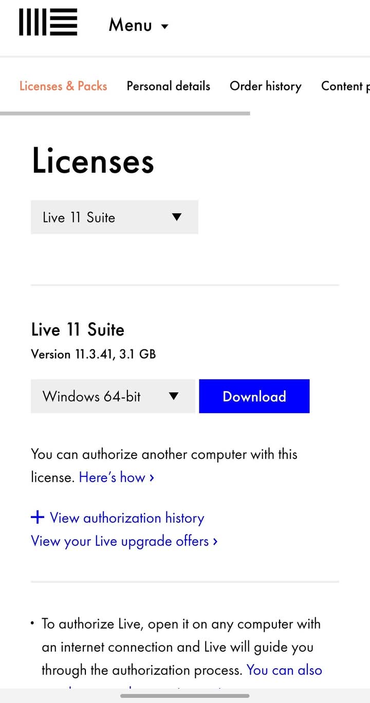 Ableton Live suite 11